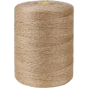 2mm  Jute Twine String Thin for Craft  Garden  Wrapping Christmas  Art Decoration Packing String  Art Decoration (Brown) (3600 Ft (1097M))