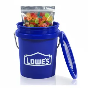 Mini Buckets with 1/2 pound of gummy mix.