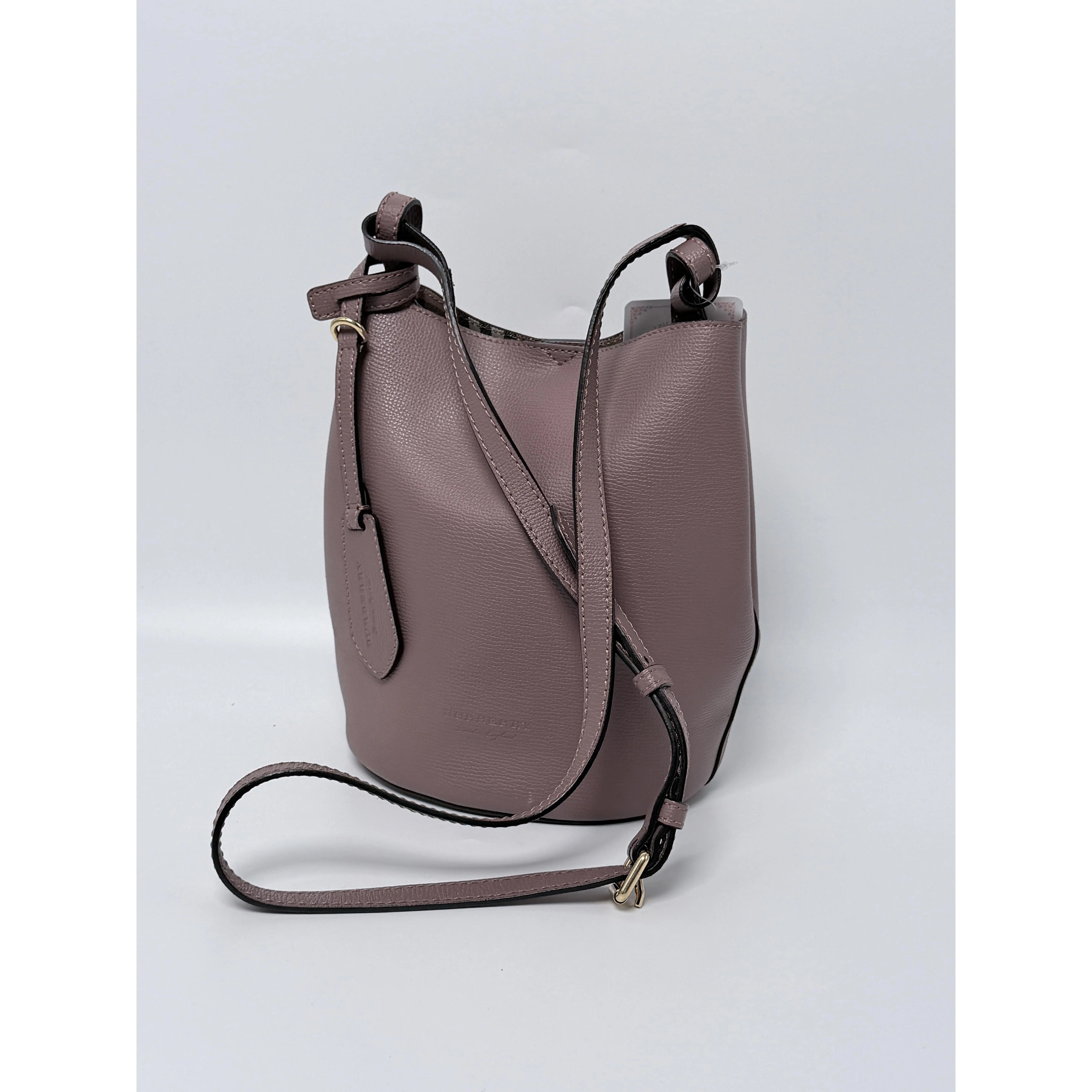 Pre-owned BURBERRY leather Bucket Bags Lorne Bucket Shoulder Bag ZS008BR