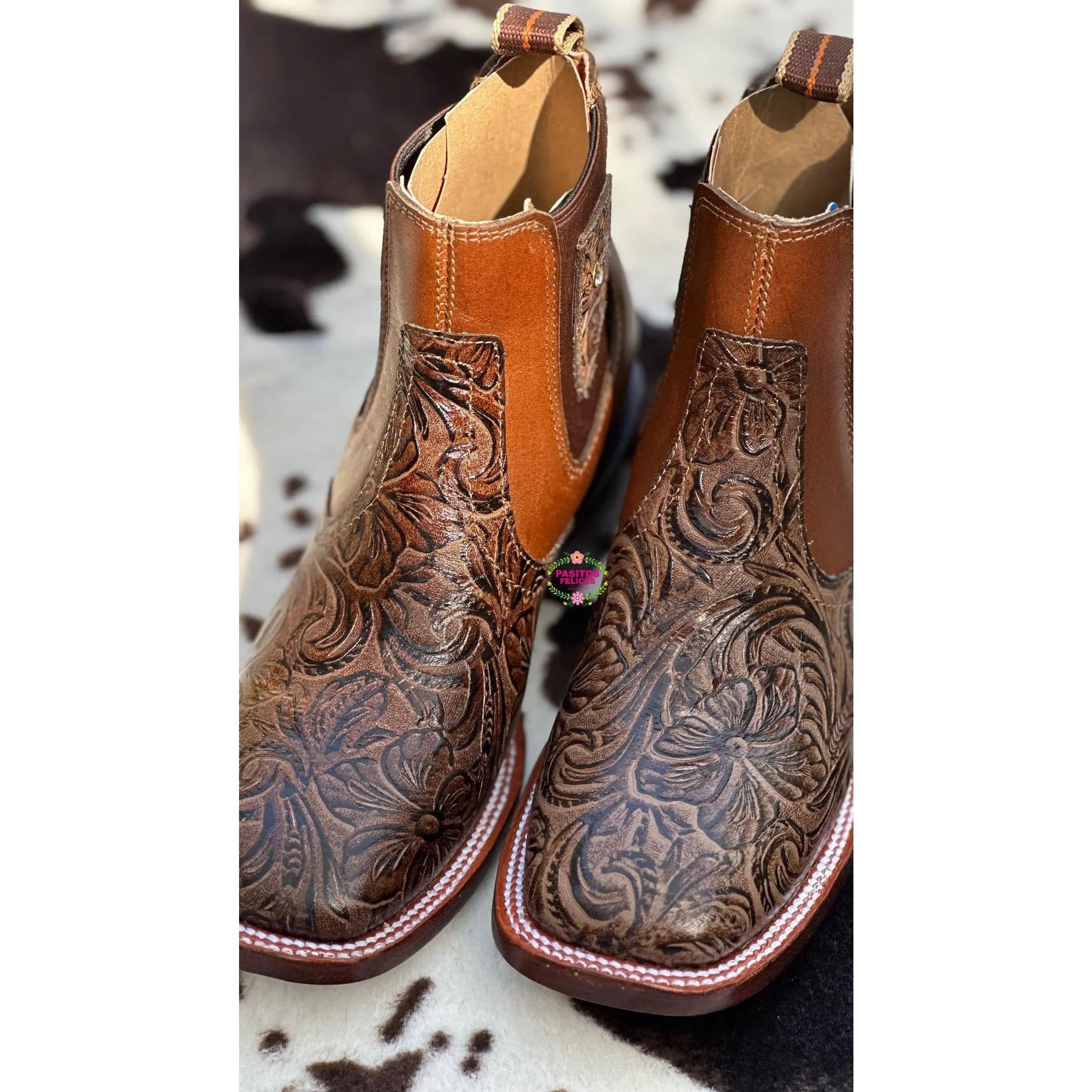 Botines Café Cincelados  - Womens’ Brown chiseled ankle boots