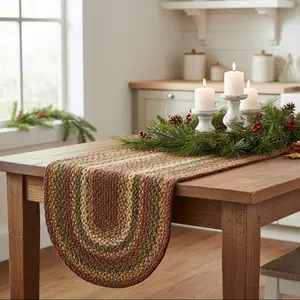 Cabin Patch Braided Table Runners