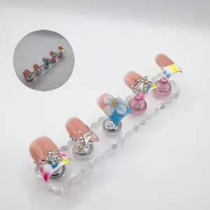 Press On False Nails - Beauty & Personal Care Nail Art Decoration Accessories for Easy At-Home Application