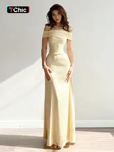 Elegant One-Shoulder Split Slit Dress, Long Formal Evening Gown, Slim Fit Party Wedding Dress, Fashionable Special Occasion Wear, Womenswear