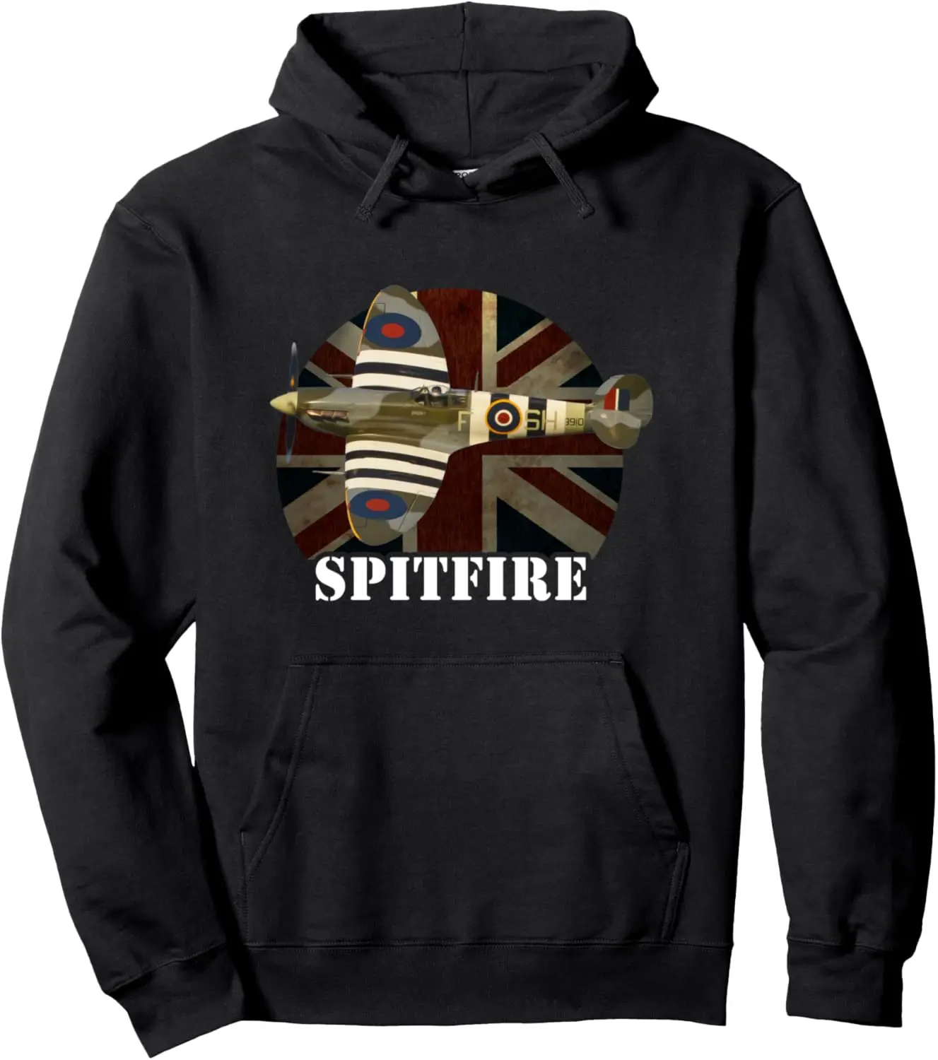 Spitfire Aircraft WW2 Airplane Aeroplane War Plane Men Pullover Hoodie