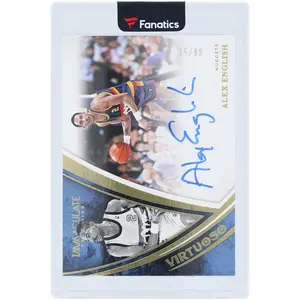 Alex English Denver Nuggets Autographed 2024-25 Panini Immaculate Collection Virtuoso #VA-AXE #35/99 Card - Fanatics Authentic Certified