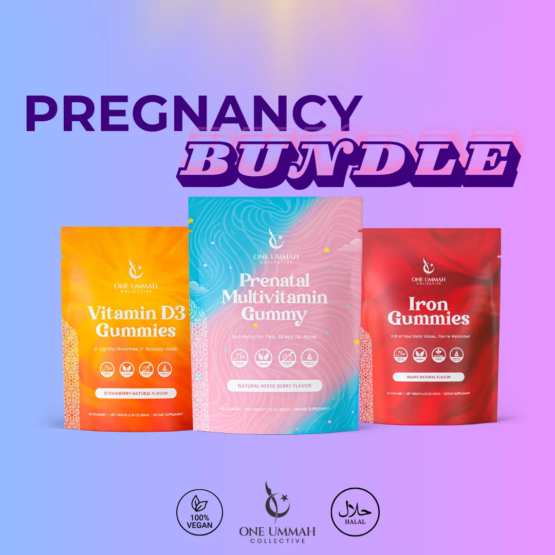 Pregnancy Bundle - Prenatal Multivitamin, Iron, D3