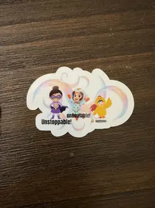 Unstoppable, Unbeatable, Unstable sticker (1piece)