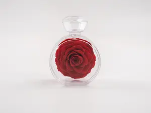 ExoticEtFleur Perfume bottle rose - Inspired Preserved Pink Floral Arrangement: A Timeless Romantic Gift for Her (can be customize)