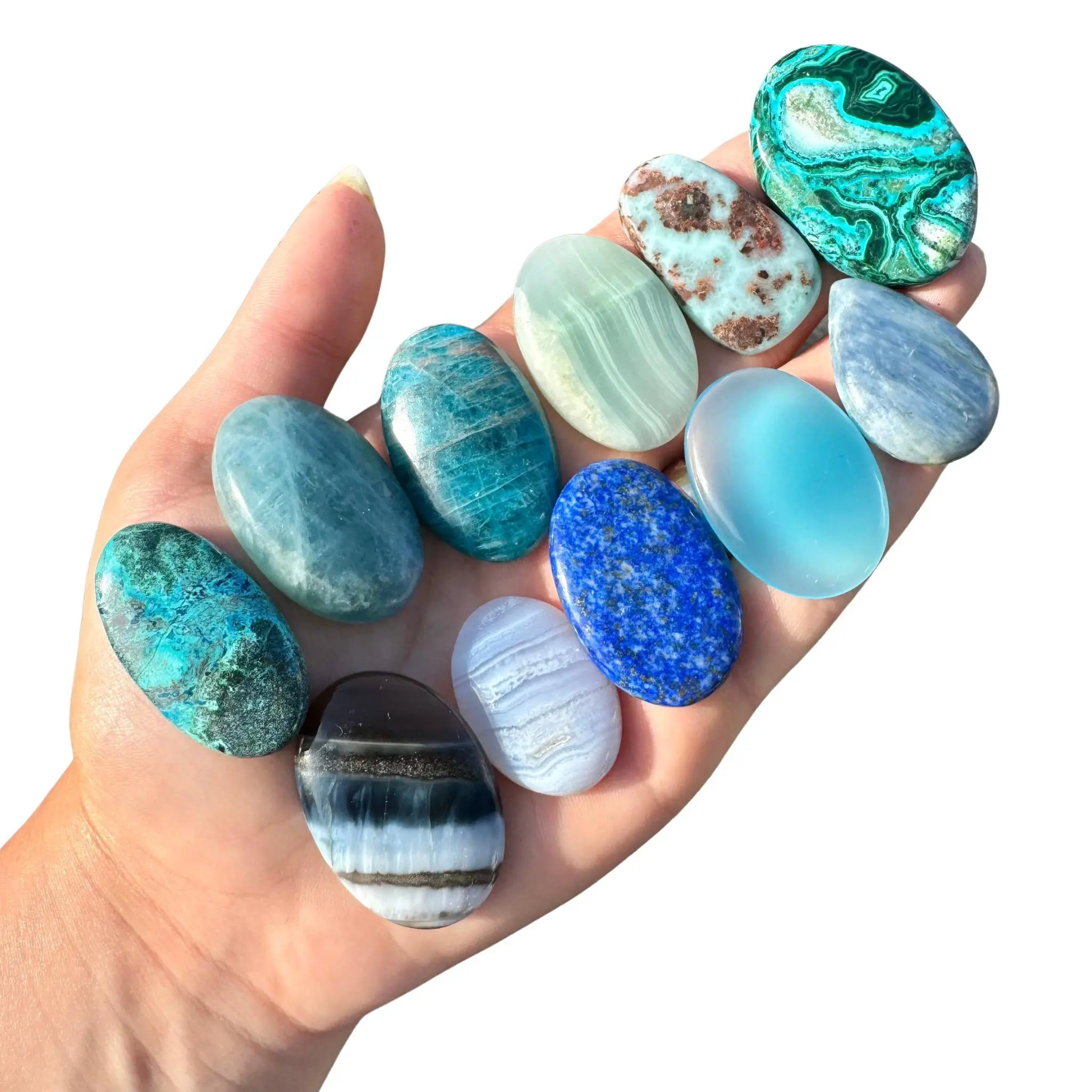 25pc Small Cabochon Set - Intuitive Cabochon Set - 25pc of Natural Cabochons