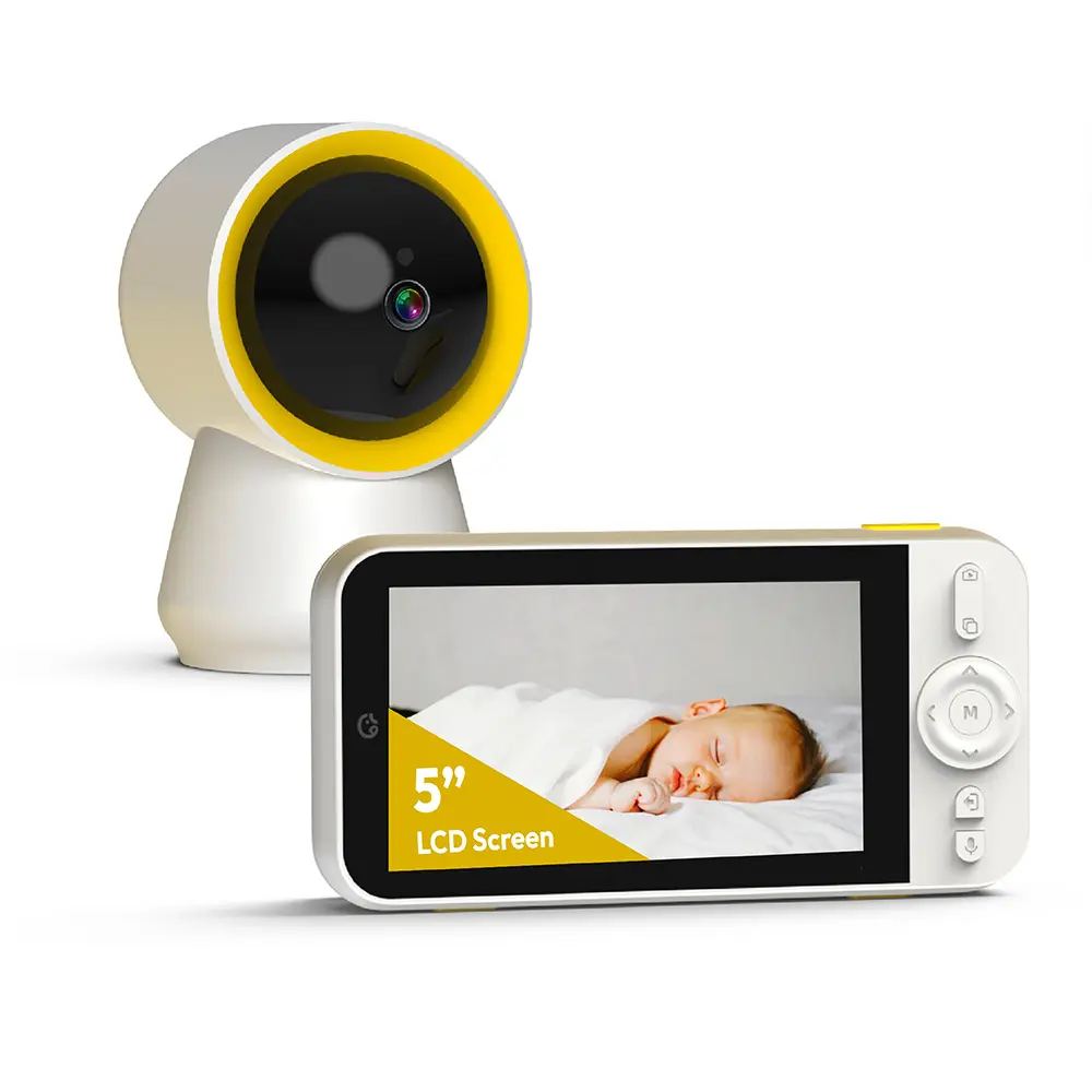 Ellie Lite Baby Monitor with AI No WiFi Camera, 1000ft Distance, Smart Monitoring & 24H Playback