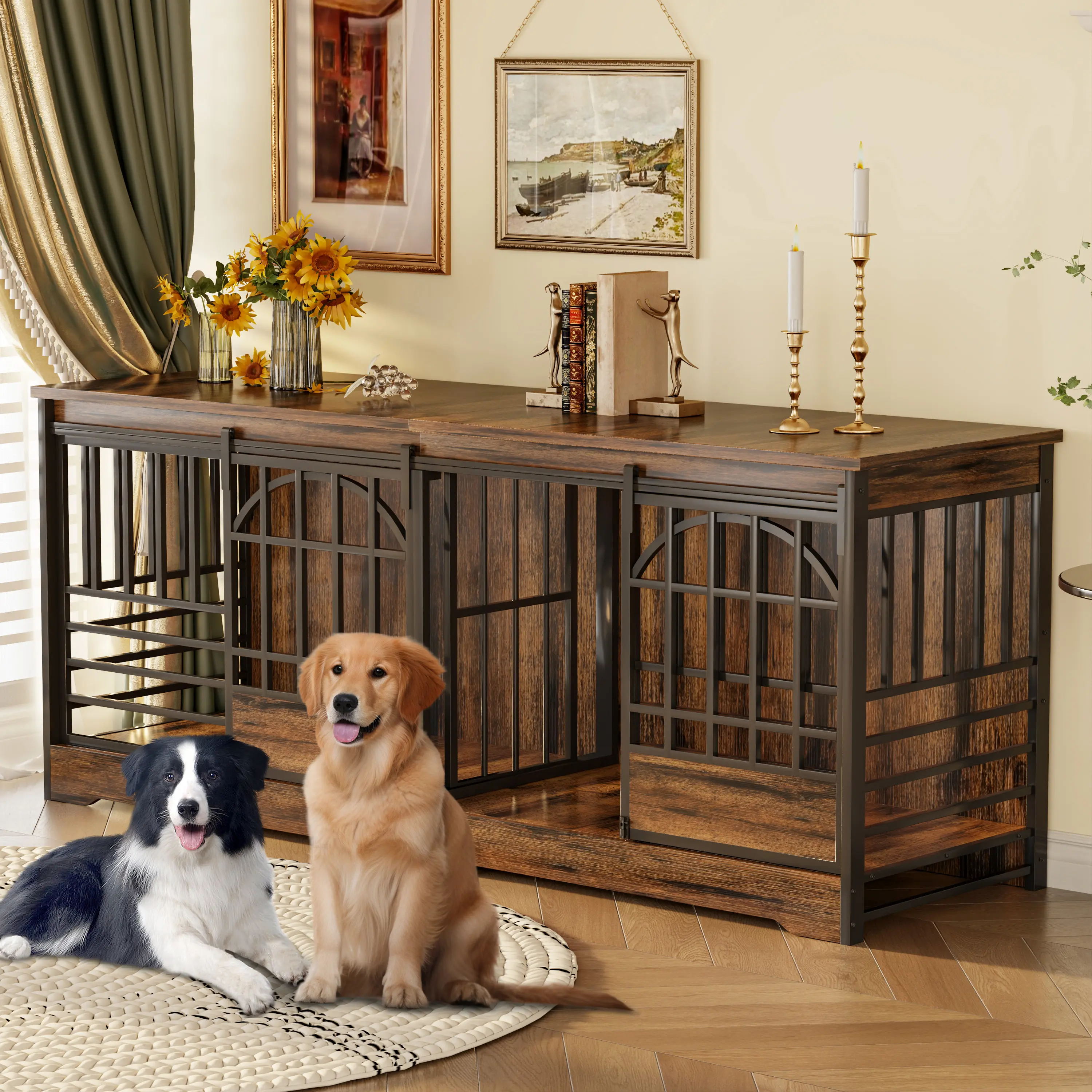 Brown-23.8"L x 78.0"W x 31.7"H