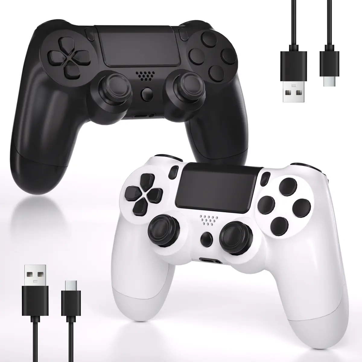 Multi-Platform Wireless Game Controller for PS4/PC/Android/iOS, With Double Vibration, Six Axis Gyro, Touch Pad, Speaker, Gamepad For playstation