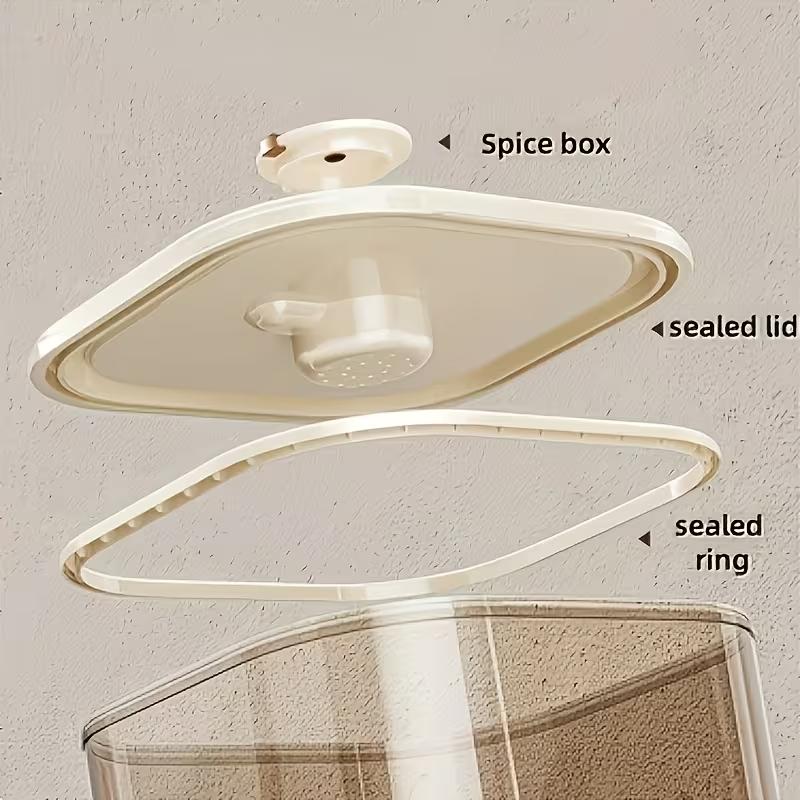 14/25LBS Rice Dispenser, Large Grain Container Storage with Lid Measuring Cylinder Household Cereal Dispenser Bucket for Kitchen Soybean Corn ，Grain Storage Bin