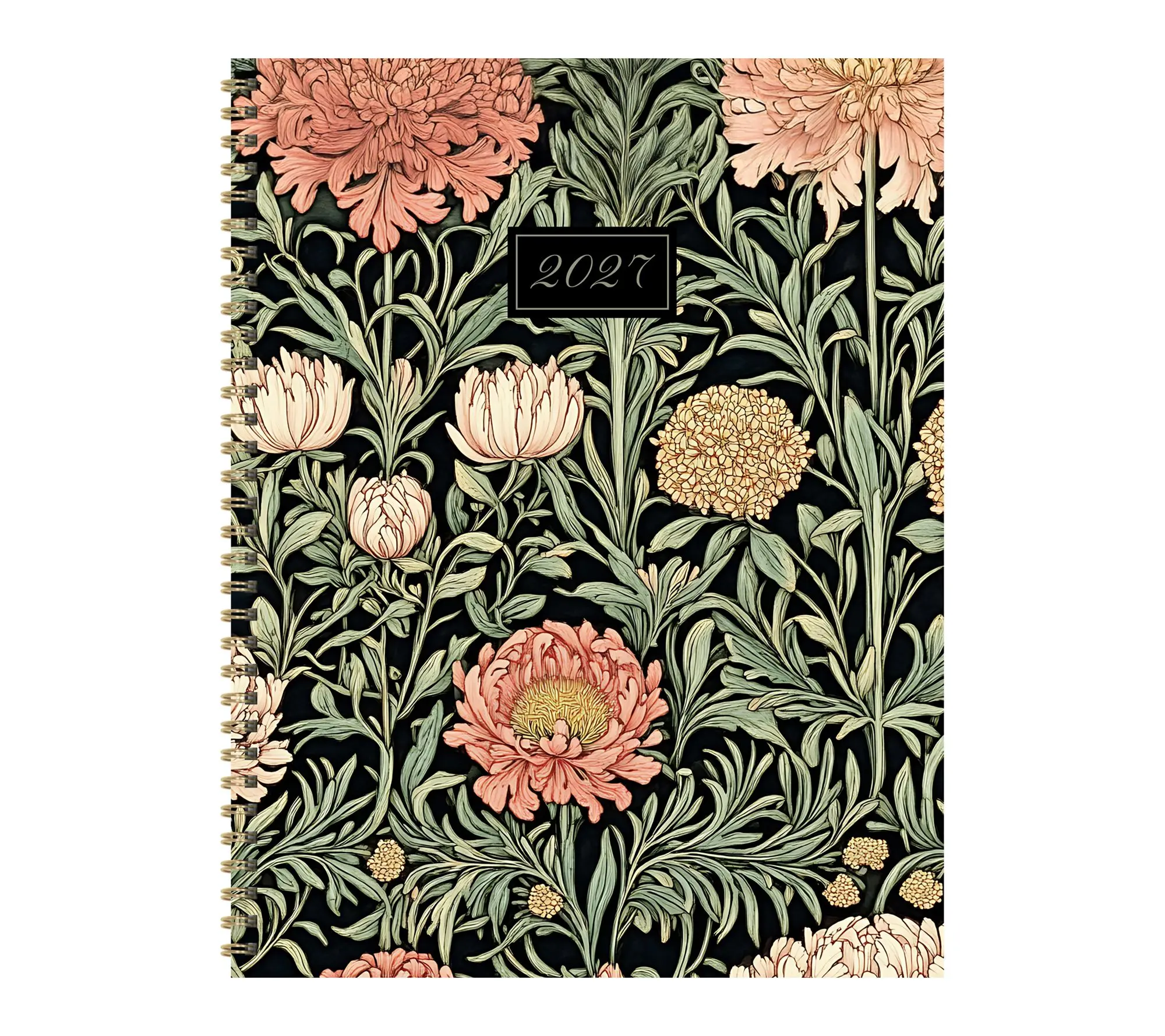 2027 Formal Flowers Large Weekly Monthly Planner
