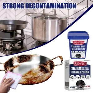 Stainless Steel Cleaner Gel, Kitchen Stove Top Degreaser, Pot Bottom Rust Remover, Stain Cleanser, Effective Cleaning Agent, Kitchen Cleaners