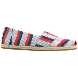 TOMS Womens Deconstructed Alpagarta Slip On Flats Casual - Blue