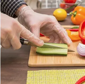 Vinyl Exam Gloves - Disposable Latex & Powder Free Gloves for Cleaning, Hand Protection and Food Safe Use - 4 Mil