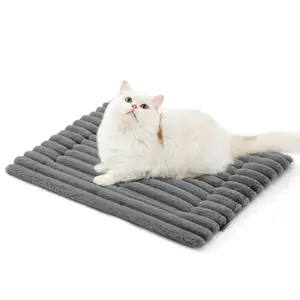 Self Warming Pet Bed, Small Self Heating pet Crate Pad, No Electricity, Thermal Extra Warm Mat Indoor & Outdoor, Non-Slip & Washable Noiseless Animal,  Foot Warmer, Warming Pad, Desk Foot Warmer
