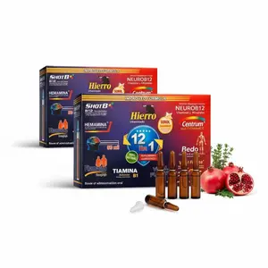 (19) Bedo Neuro 12-in-1 ShotB Premium Bundle – Multivitamin with Iron and B12 – 2 Box Pack – Total Wellness and Brain Support