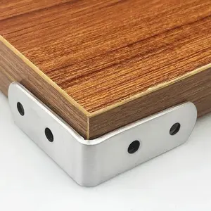 L-shaped Stainless Steel Right Angle Bracket, Angle Connector Bracket with Screws, Partition Wardrobe Fasteners Suitable for Cabinet Wood
