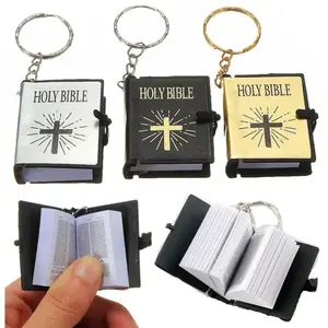 Mini English Holy Bible Keychain