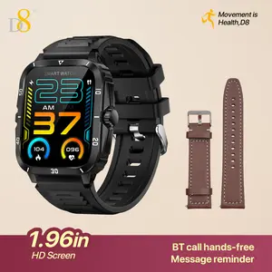 D8 Smart Watch for Women 2026 New Fashion Ladies Fitness Tracker with 1.96" HD Touch Screen, 3ATM Waterproof, IPX8 Waterproof, 100+ Sports Modes, Pedometer, Calorie Counter, Heart Rate Monitor, Sleep Cycle Tracking, Sleep Monitor