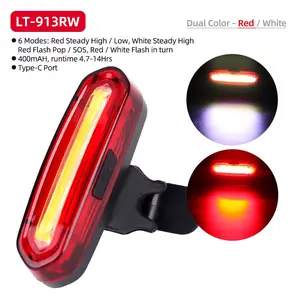 Deemount Bicycle Taillight COB USB Rechargeable for Mtb Road Bike Night Riding 4/6 Modes Rear Safety Warning Tail Light Lamp DEEMOUNT