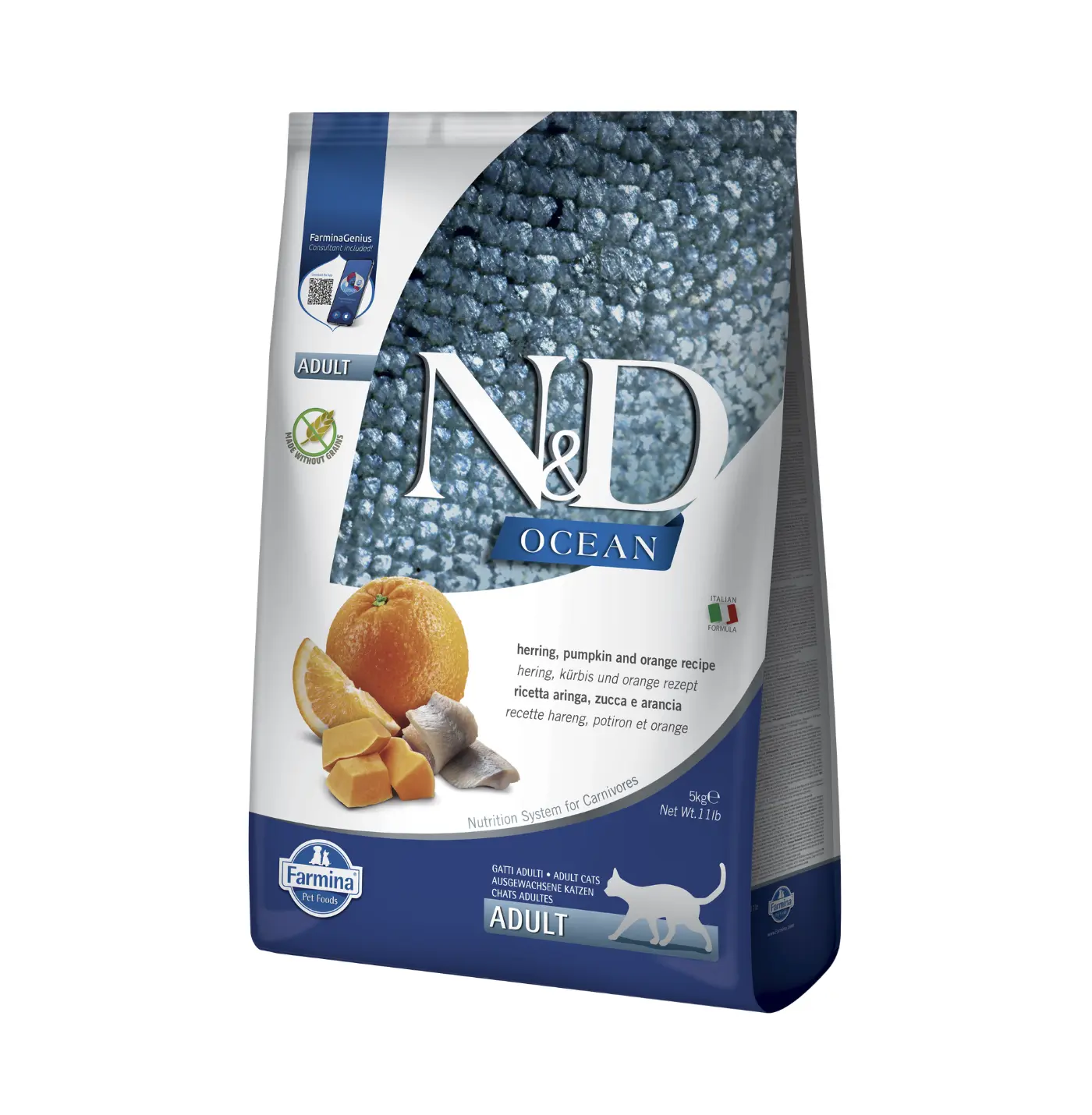 N&D Ocean Herring, Pumpkin & Orange Adult 11.00 lb