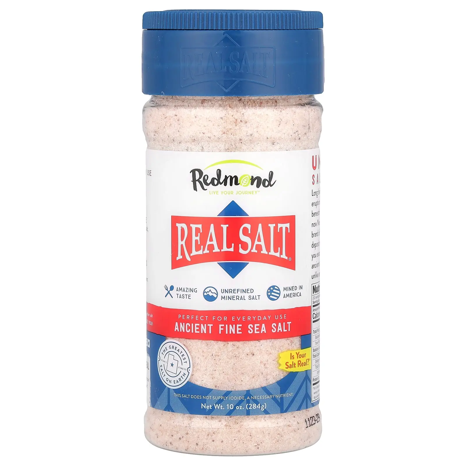 Redmond Real Salt®, Ancient Fine Sea Salt, 10 oz (284 g)