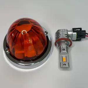 Amber Glass "Watermelon Lights" — LED Side Marker Lights and Turn Signals for Pickups and Trucks