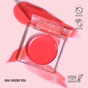 Moira Cosmetics Loveheat Cream Blush (004, I Adore You) - Vegan, Lightweight, Dewy Makeup with Vitamin E, Rosehip, and Natural Ingredients