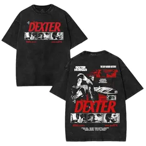 Dexter Morgan Washed T-shirt, Tank Top, Sweater, Hoodie Heavyweight Cotton Streetwear graphic vintage tees, Bay Harbor Butcher TV Show Tee, Vintage Crime Thriller Shirt Classic unisex acid Apparel Clothes