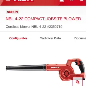 NBL 4-22 compact jobsite blower( tool only)