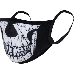 Half Skull Reusable 3-Layer Polyester Face Mask