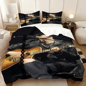3Pcs,SUGA  three-piece bedding set, soft, comfortable and skin-friendly, universal in all seasons, bedding set, no pillow core, no quilt core, suitable for bedrooms, guest rooms - (1 quilt cover + 2 pillowcases)