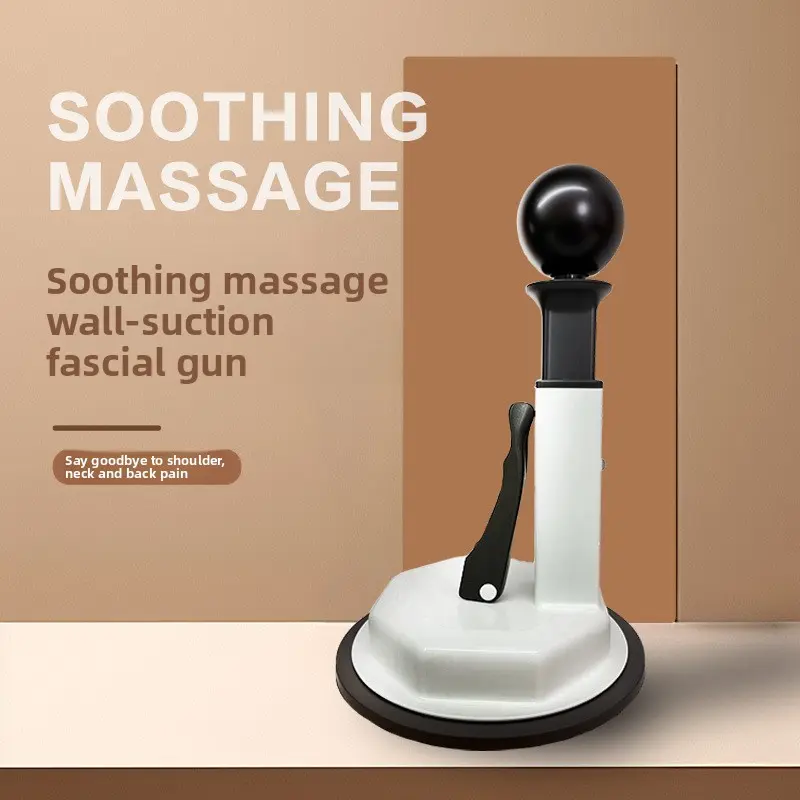 Self-service suction wall Back trapezius Scapula Massager Deep muscle Meridian dredging Back press Therapy Black