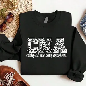 Leopard Sweatshirt, Certified Nursing Assistant Sweater, Nursing School Sweatshirt, Nurse Appreciation Gift, CNA Student Gift.