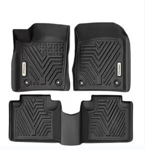 YITAMOTOR All Weather Floor Mats for Jeep Grand Cherokee, Jeep Grand Cherokee/Dodge Durango, Custom Fit Floor Liners for 1st & 2nd Row, Black car  floor  mats car mat
