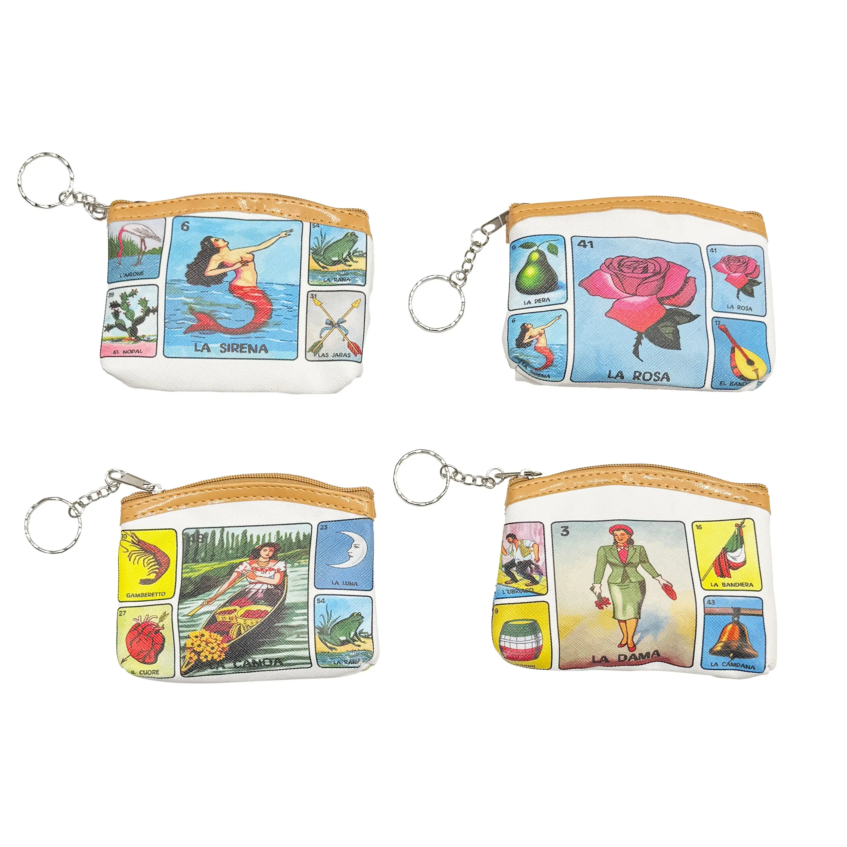 4 Pack Loteria Coin Purses