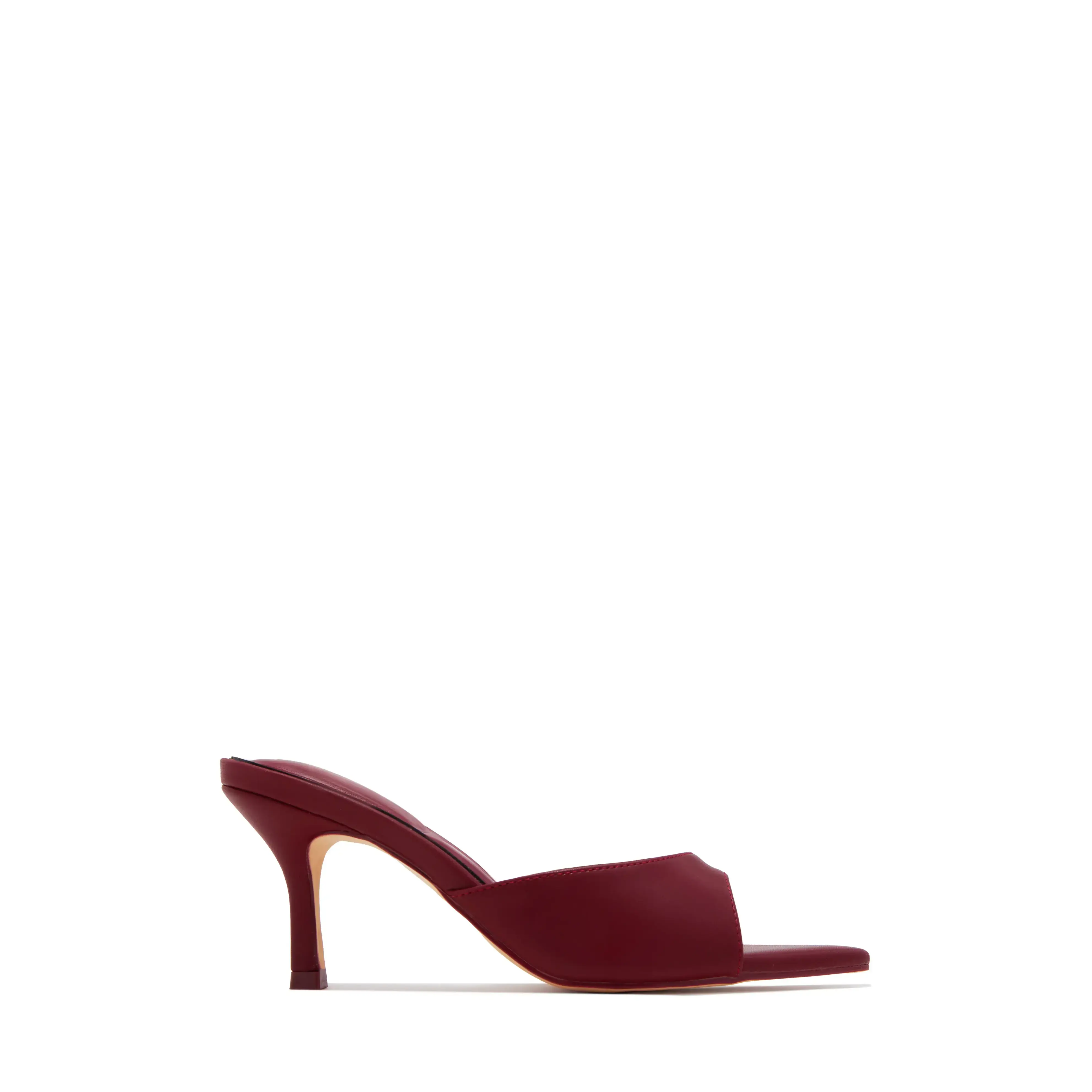 Annayely Single Sole Pointed Toe Heels - Wine