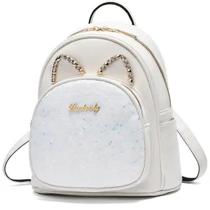 Small Cute Backpack Leather Mini Backpack Purse for Women Daypack