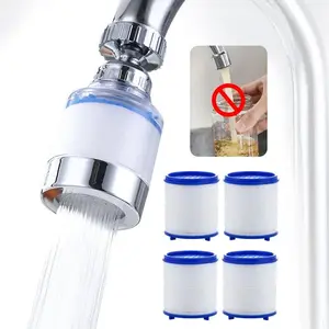 Compact Water Purifier Faucet Adapter, Electroplated Filter Pre-Filtration, Ideal for Pregnant Women, Home Kitchen, Outdoor, RV, Mall, Restaurant, Hotel