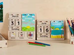 Montessori Calendar for Kids, Months and Days of The Week, Kids Learning Calendar, Perpetual Calendar