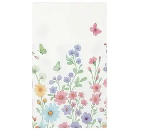 15 Floral Paper Napkins Decorative – 3-Ply Watercolor Wildflower, Paper Hand Towels for Bathroom, Bathroom Napkins Guest Disposable, Wedding, Bridal Shower, Birthday