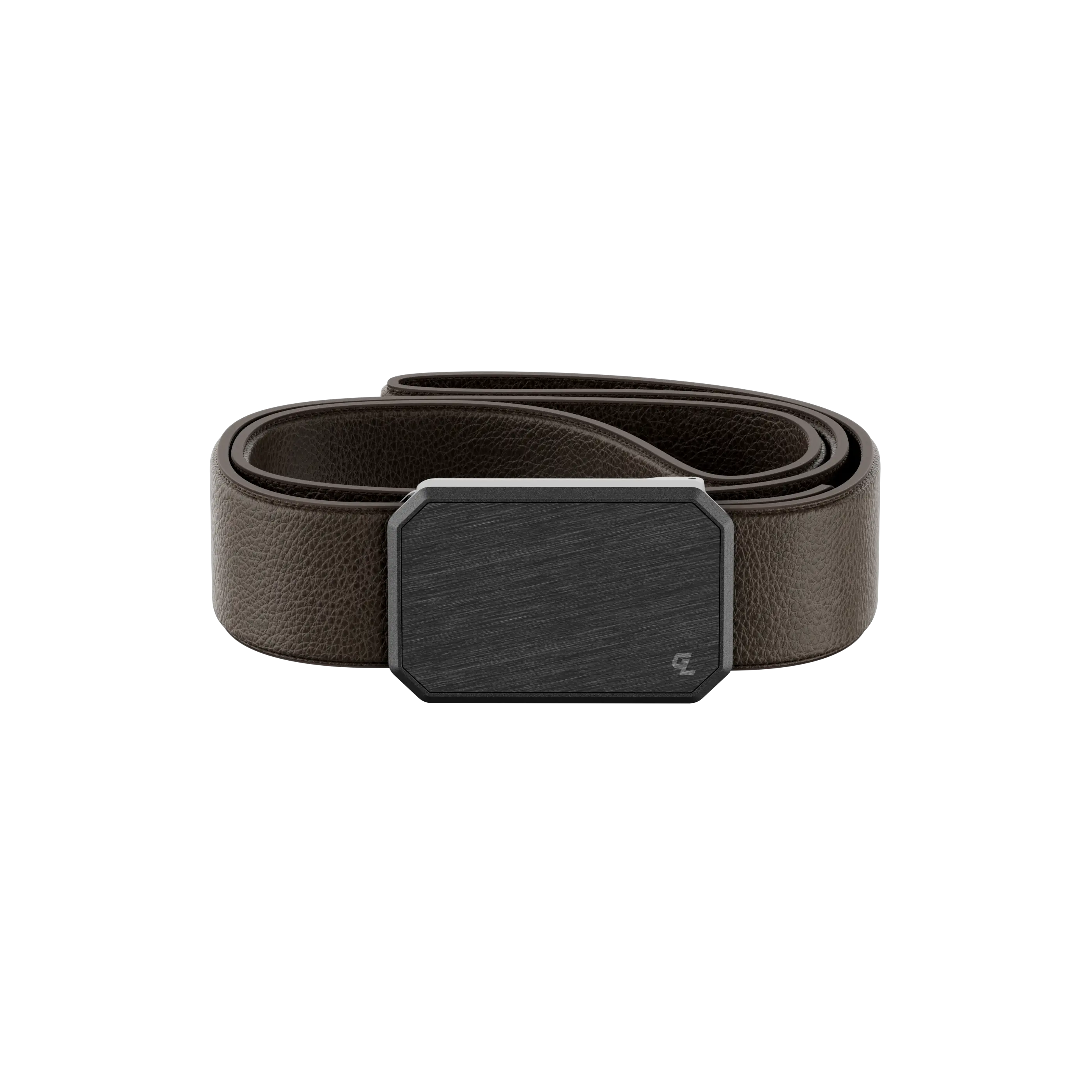 Groove Belt Max Leather – Full Grain Stretch Leather Belt for Men, Magnetic Buckle, Everyday & Work Belt – Brown