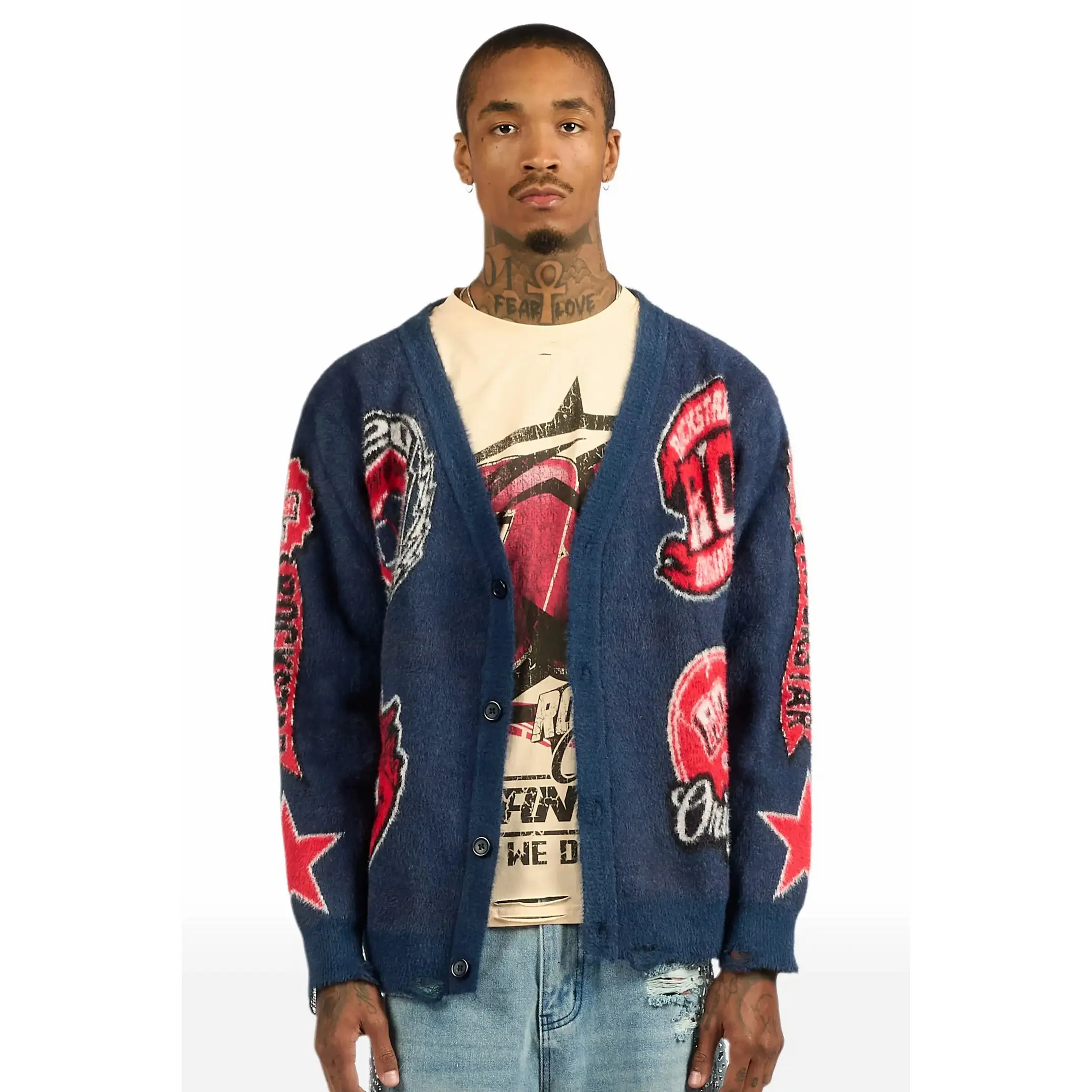 RSO Uni Navy Knit Sweater RSO Uni Navy Knit Sweater