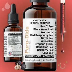 Para Dida Detox Wormwood + Black Walnut Hull Herbal Liquid | Digestive & Colon Support Supplement | with Black Walnut Hulls |  2oz. (59 servings)