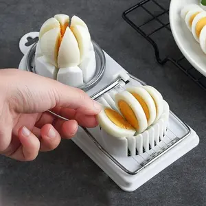 Two-In-One Egg Slicer, Egg Cutting Tool, Preserved Egg Fruit Slicer, Kitchen Gadget Set, Essential Cooking Accessory