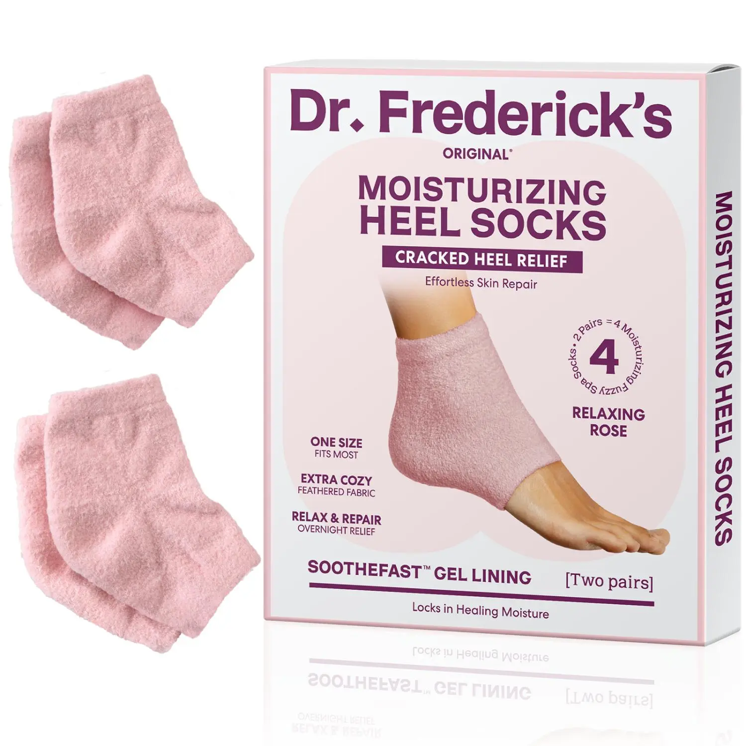 Heel Socks - Moisturizing Relaxing Rose
