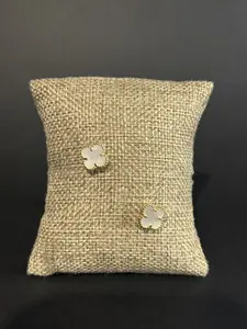 Gold Clover Stud Earrings